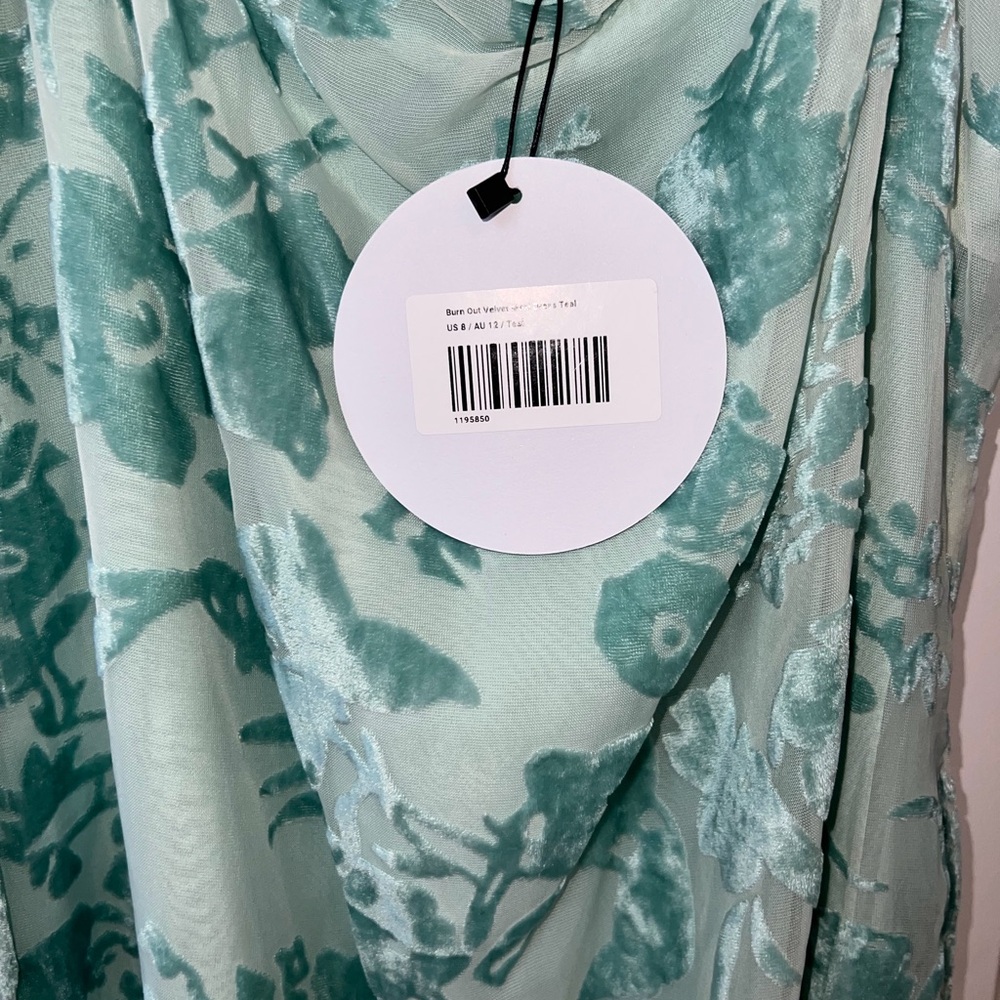 Princess Polly Mint Green Floral Maxi Slip Dress - Picture 3 of 3
